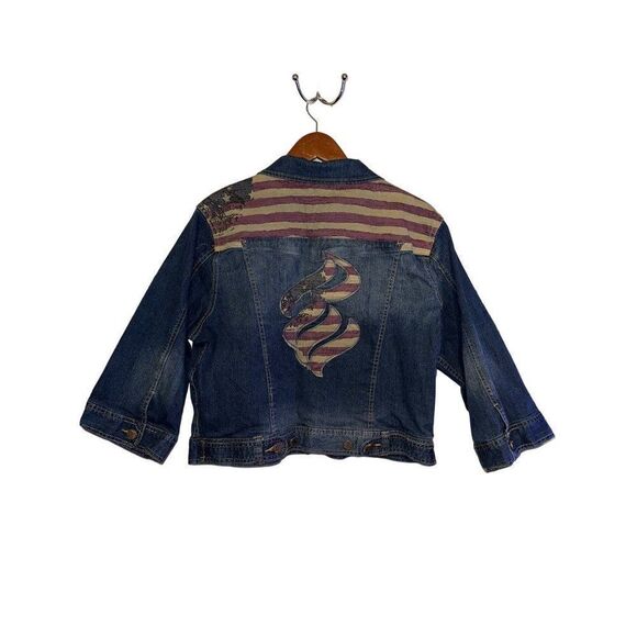 ROCAWEAR Classic 3/4 Sleeve Denim Jacket  Size 2X - Picture 1 of 9